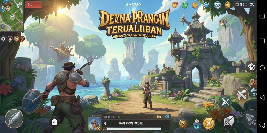 Tampilan gameplay yang menggambarkan dunia terbuka yang luas dan interaktif.