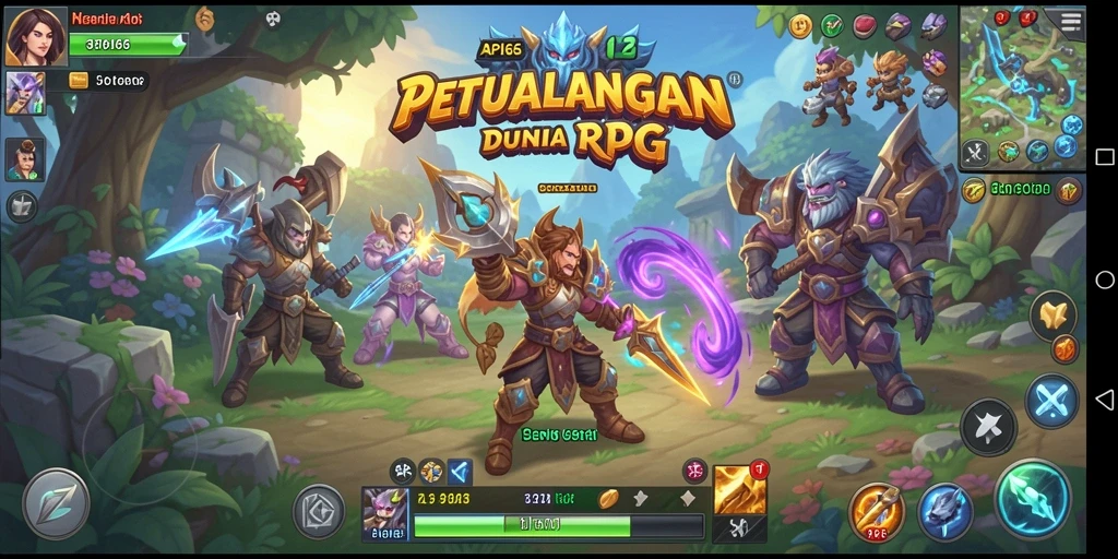 Tampilan gameplay RPG yang memukau dan penuh aksi.