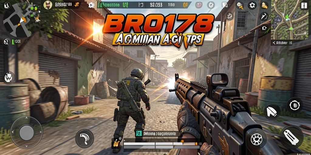 Menampilkan aksi mendebarkan dari gameplay TPS BRO178.
