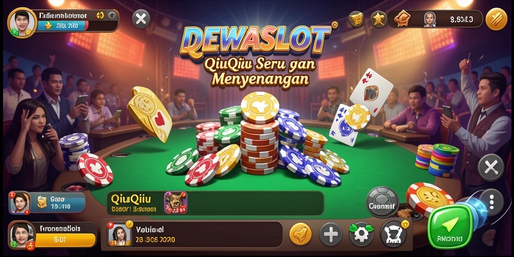 Tampilan menarik dari gameplay QiuQiu di DEWASLOT.