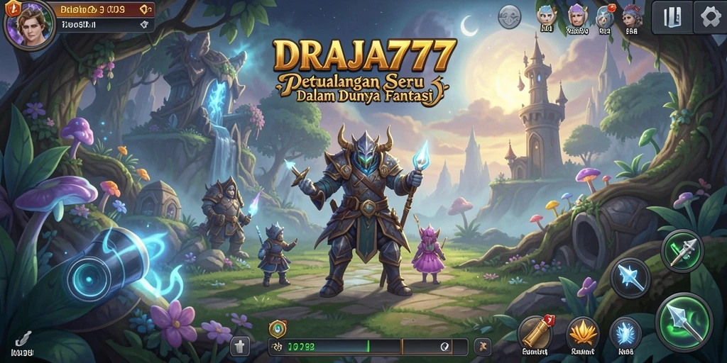 Tangkapan layar gameplay DRAJA777 yang menampilkan petualangan mendebarkan.