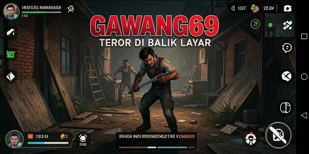 Screenshot menampilkan suasana mencekam dalam gameplay GAWANG69.