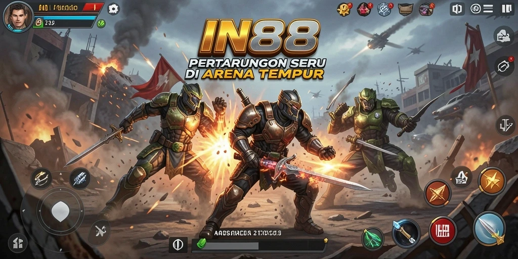 Tampilan gameplay IN88 yang intens dan mendebarkan