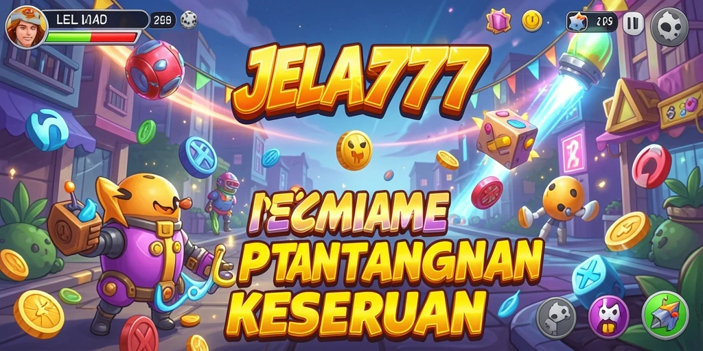 Screenshot utama JELAS777 menampilkan aksi seru dalam permainan Arcade.