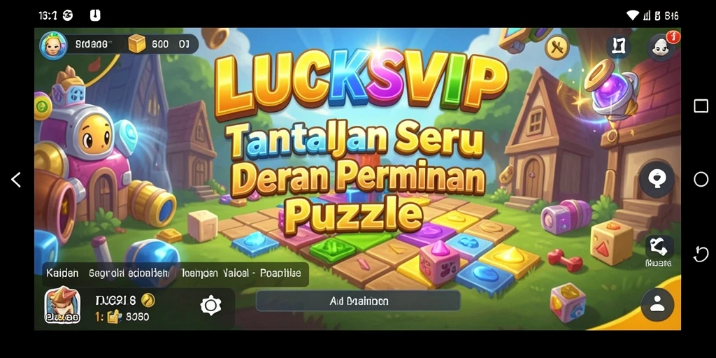 Tampilan gameplay menarik dalam permainan Puzzle LUCKSVIP.