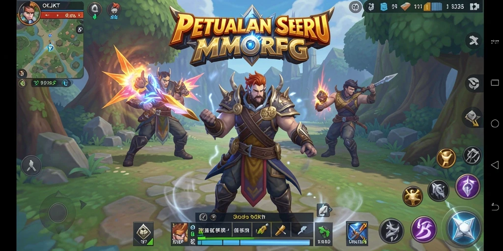 Screenshot gameplay OKJKT menampilkan aksi pertarungan yang seru dan grafis menawan.