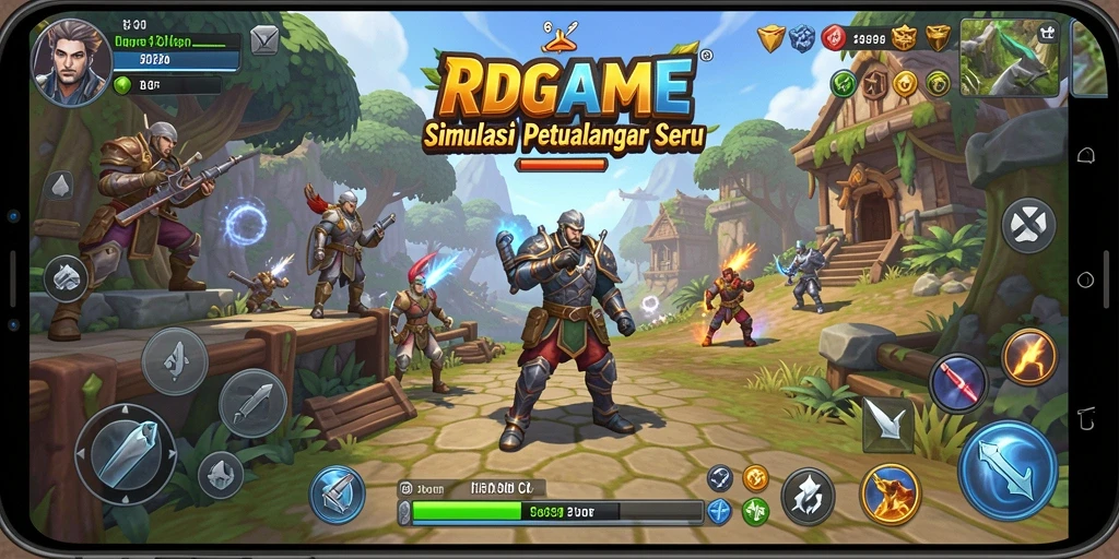 Tampilan gameplay RPGAME yang menarik dengan grafis memukau.