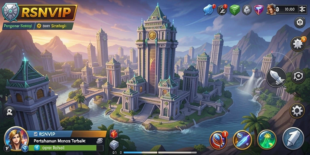 Screenshot menampilkan aksi menegangkan dalam permainan Tower Defense.