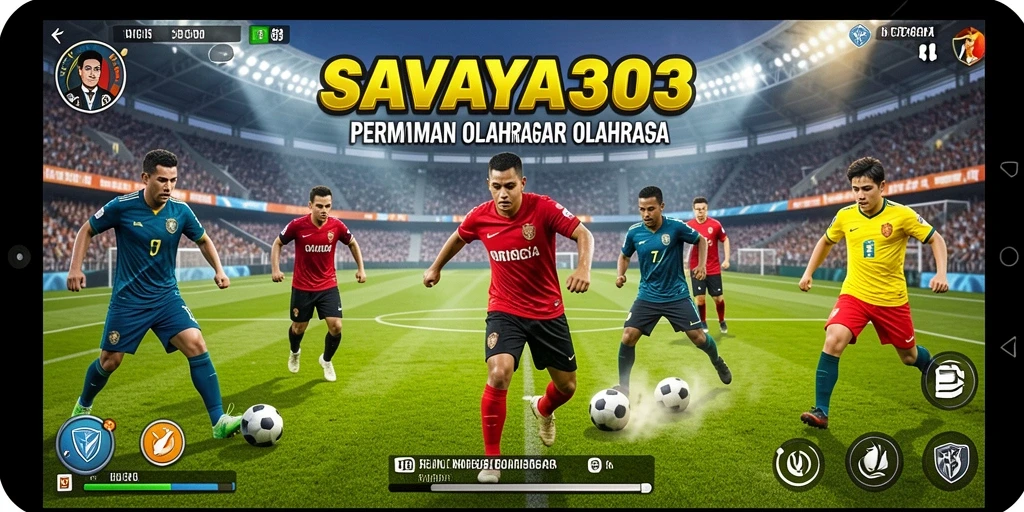 Tampilan gameplay mendebarkan dari SAVAYA303 menunjukkan aksi olahraga yang intens.