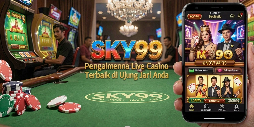 Tampilan permainan Live Casino di SKY99 yang mendebarkan.