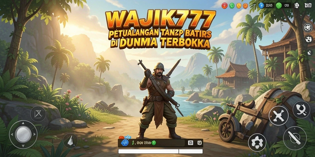 Tangkapan layar menunjukkan petualangan seru dalam dunia terbuka WAJIK777.