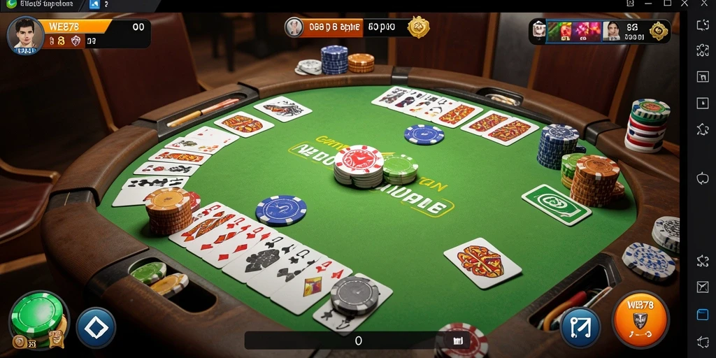 Tampilan gameplay Gaple yang seru dan interaktif di WE878.