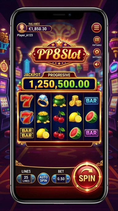 Tampilan antarmuka pp8slot yang menarik dan modern.